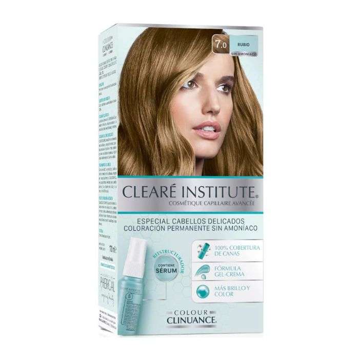 CLEARE INSTITUTE COLORATION CHEVEUX PERMANATE SANS AMMONIAQUE 7.0 BLOND
