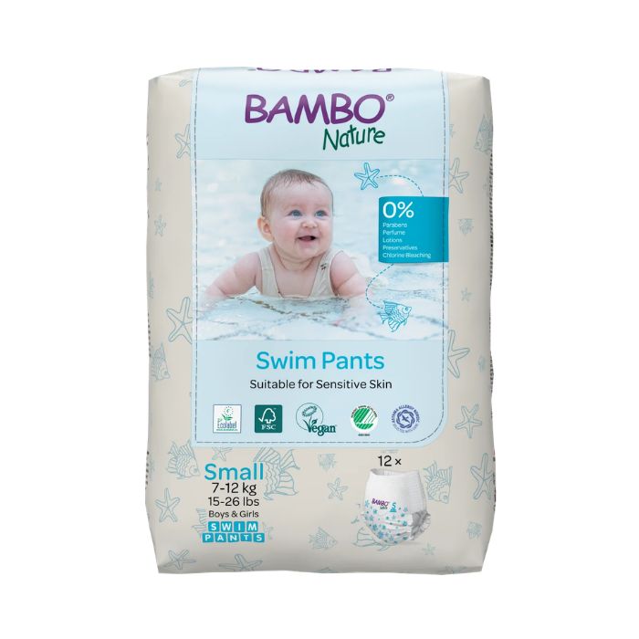 BAMBO NATURE COUCHES DE PISCINE TAILLE S 7 A 12 KG 12 UNITES
