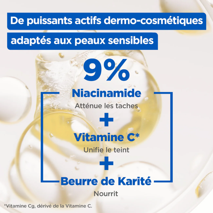MIXA OFFRE CREME NIACINAMIDE CORRECTION ECLAT ANTI TACHES 400 ML + SAC DE PLAGE OFFERT