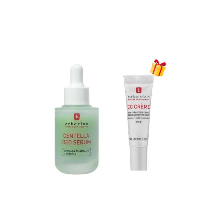 ERBORIAN OFFRE CENTELLA RED SERUM 30 ML + CC CREME 5ML OFFERT