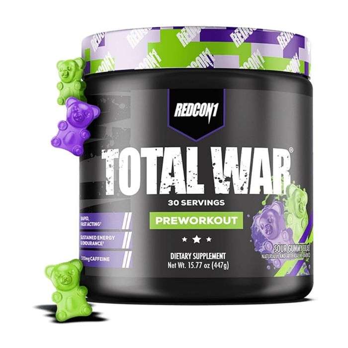 REDCON1 TOTAL WAR PREWORKOUT SOUR GUMMY BEAR 30 PORTIONS