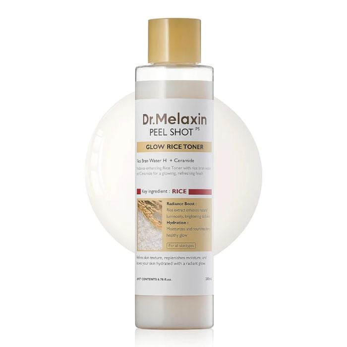 DR MELAXIN PEEL SHOT GLOW WHITE RICE TONER 200 ML