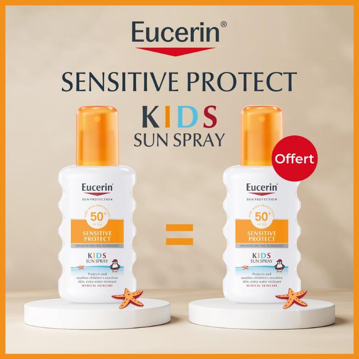 EUCERIN OFFRE SENSITIVE PROTECT KIDS SPF 50+ SUN SPRAY 200ML + 1 OFFERT