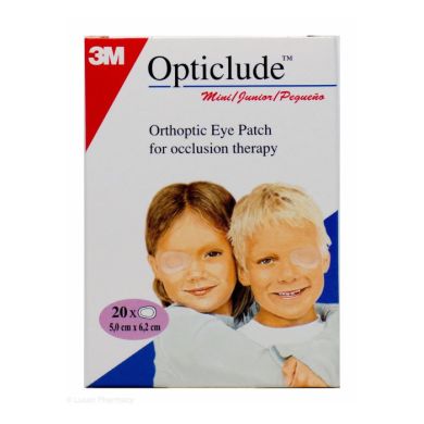 OPTICLUDE ORTHOPIC EYE PATCH FOR OCCLUSION THERAPY 20 x 5CM x 6.2cm