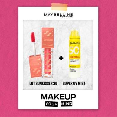 MAYBELLINE PACK DE SUNKISSED MATTE BLUSH 30 + GARNIER SUPER UV SPF 50 INVISIBLE AIR MIST SUNSCREEN 75 ML