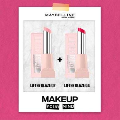 MAYBELLINE DUO LIFTER GLAZE N02+N04