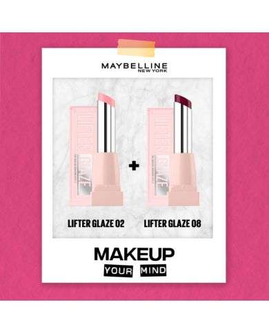 MAYBELLINE DUO LIFTER GLAZE N02+N08