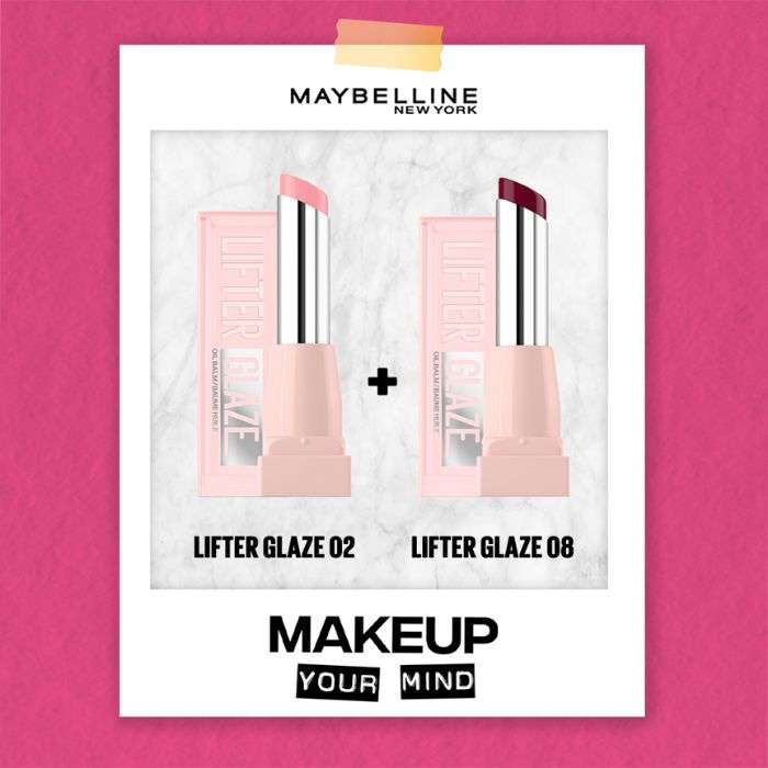 MAYBELLINE DUO LIFTER GLAZE N02+N08
