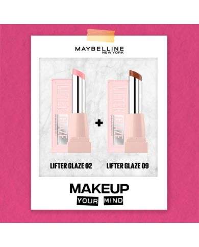MAYBELLINE DUO LIFTER GLAZE N02+N09