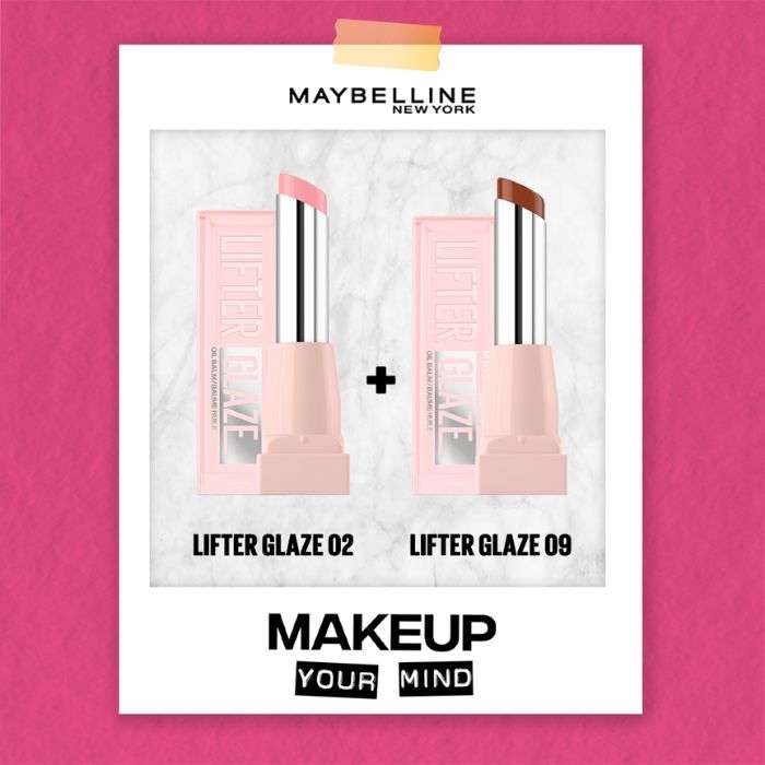 MAYBELLINE DUO LIFTER GLAZE N02+N09