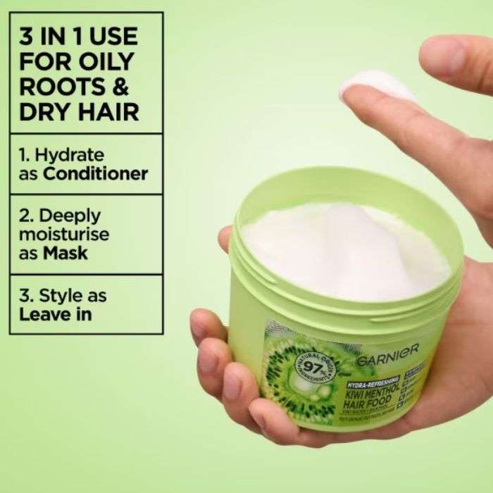 GARNIER ULTRA DOUX HAIR FOOD 3 EN 1 KIWI 390 ML