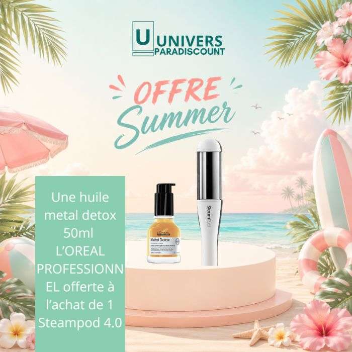L'OREAL PROFESSIONNEL OFFRESTEAMPOD 4.0 + METAL DETOX HUILE 50ML OFFERT