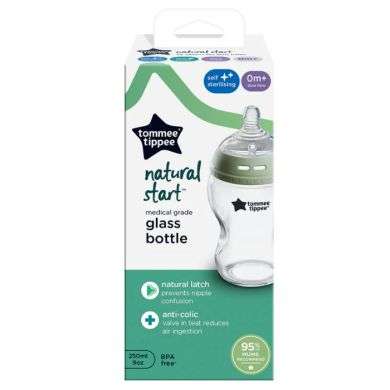 TOMMEE TIPPEE NATURAL START BIBERON EN VERRE 250 ML 0 MOIS+