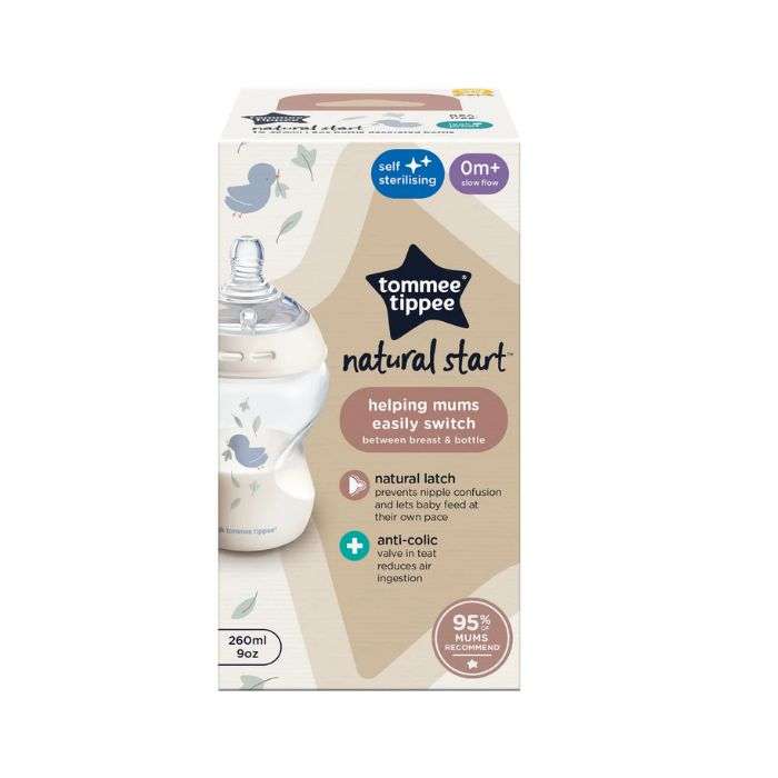 TOMMEE TIPPEE NATURAL START BIBERON 260 ML 0 MOIS+
