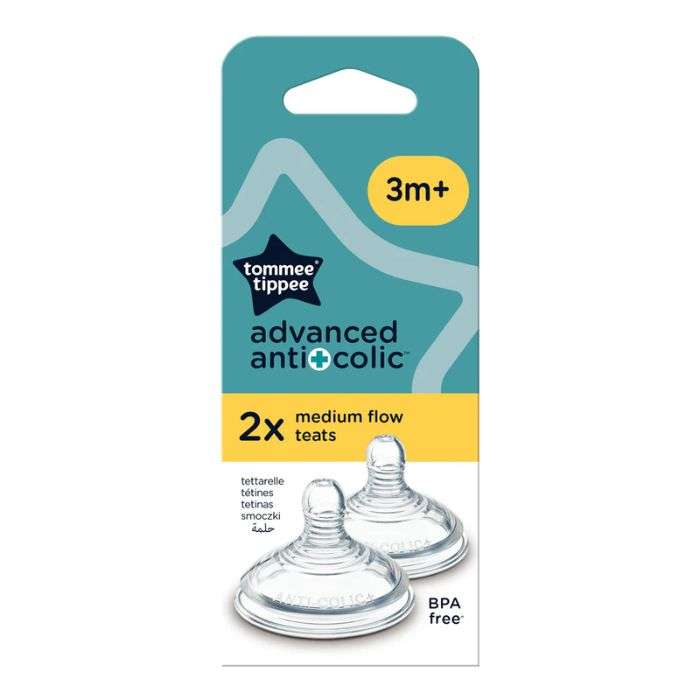TOMMEE TIPPEE ADVANCED ANTI COLIC 2 TETINES 3 MOIS+