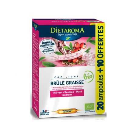 DIETAROMA CAP LIGNE BRULE GRAISSE BIO 20 AMPOULES + 10 OFFERTS