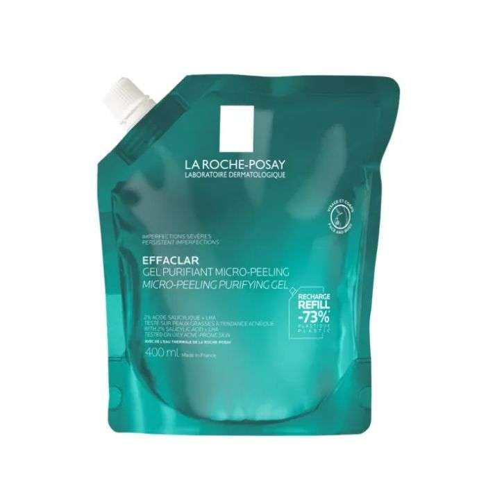 LA ROCHE POSAY EFFACLAR GEL PURIFIANT MICRO PEELING RECGARGE 400 ML