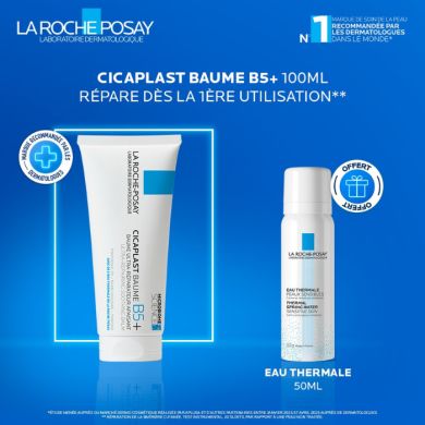 LA ROCHE POSAY OFFRE CICAPLAST BAUME REPARATEUR B5+ 100 ML + EAU THERMALE 50 ML OFFERTE