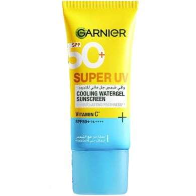 GARNIER OFFRE SPF 50 + SUPER UV COOLING WATERGEL SUNSCREEN VITAMINEC 60 ML + TROUSSE OFFERTE