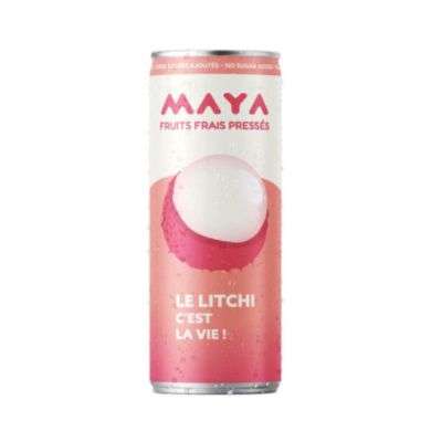 MAYA CANETTE FRUITS FRAIS PRESSES LE LITCHI C'EST LA VIE 330ML