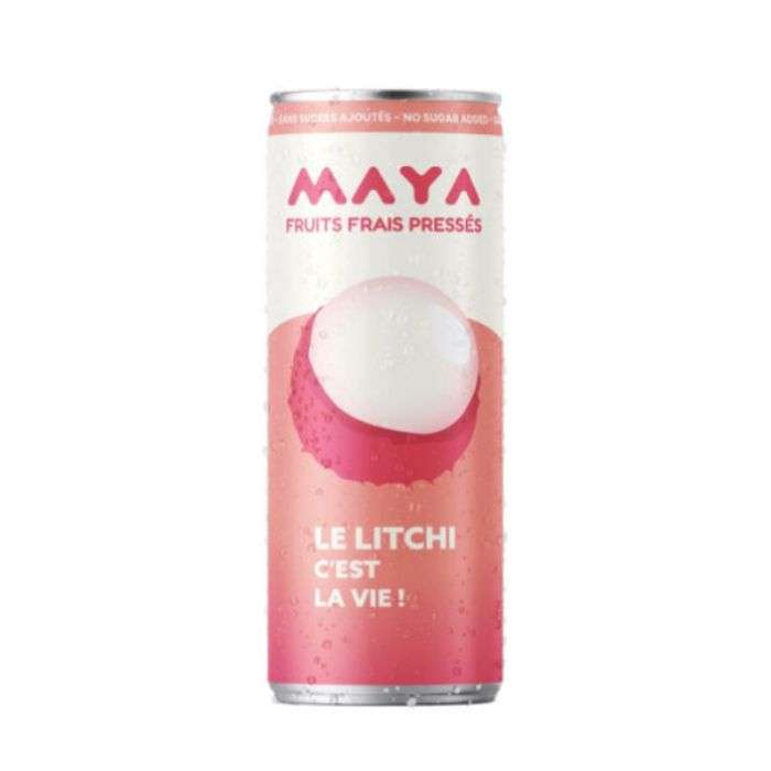 MAYA CANETTE FRUITS FRAIS PRESSES LE LITCHI C'EST LA VIE 330ML