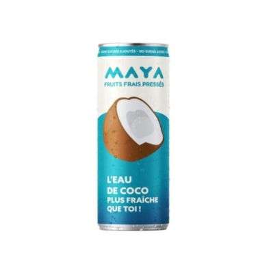MAYA FRUITS FRAIS PRESSES L EAU DE COCO PLUS FRAICHE QUE TOI 330 ML