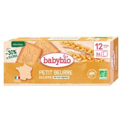 BABYBIO PETIT BEURRE 12 MOIS + 6 SACHETS x2
