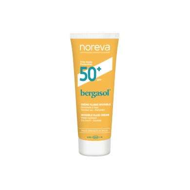 NOREVA BERGASOL CREME FLUIDE INVISIBLE SPF50+ TOUCHER SEC 50 ML