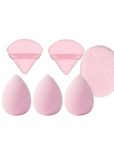 PACK DE 3 BEAUTY BLENDER + 2 HOUPETTES + EPONGE VISAGE