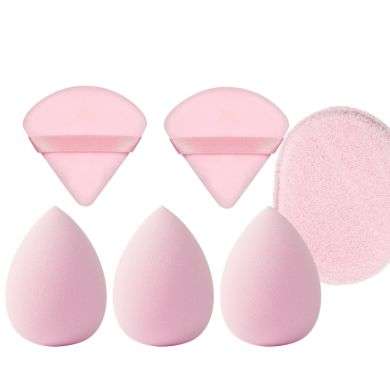 UNIVERSPARADISCOUNT PACK DE 3 BEAUTY BLENDER + 2 HOUPETTES + EPONGE VISAGE