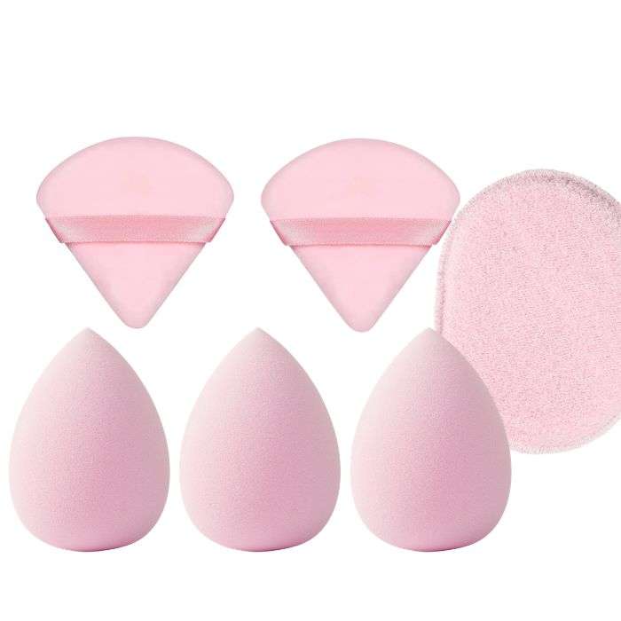 UNIVERSPARADISCOUNT PACK DE 3 BEAUTY BLENDER + 2 HOUPETTES + EPONGE VISAGE