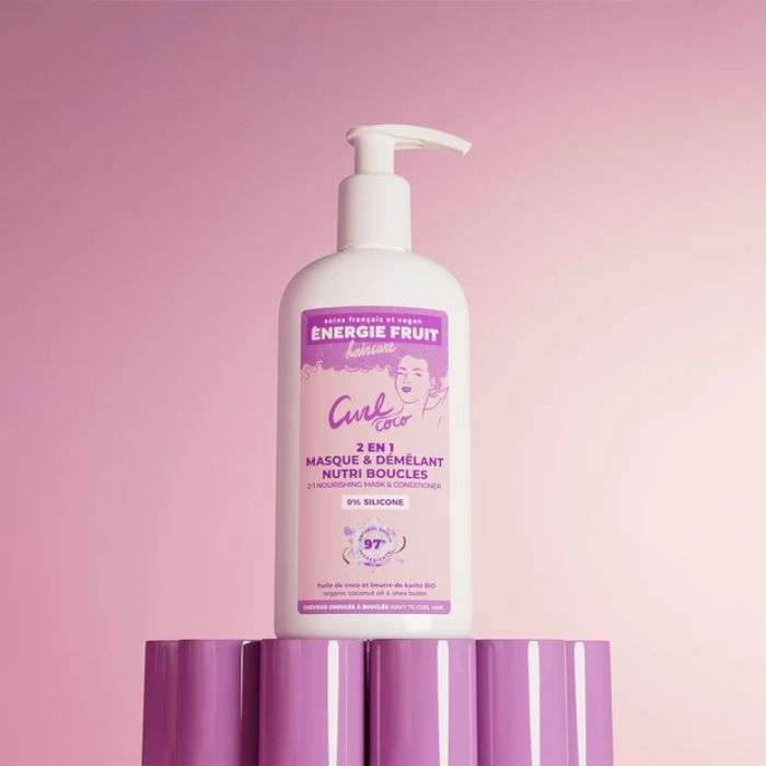 ENERGIE FRUIT CURL COCO 2 EN 1 MASQUE ET DEMELANT NUTRI BOUCLES 300 ML