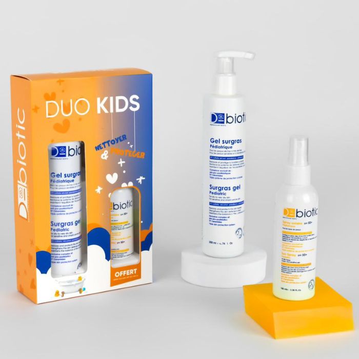 D BIOTIC OFFRE GEL SURGRAS PEDIATRIQUE 200 ML + SPRAY SOLAIRE PEDIATRIQUE SPF 50+ OFFERT