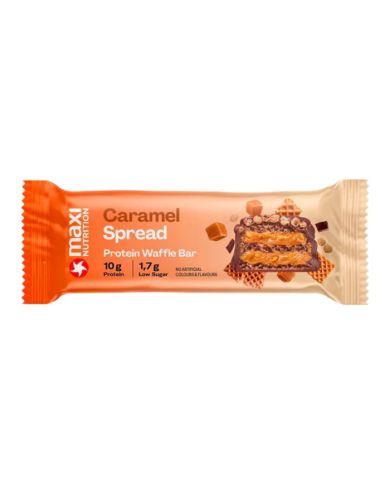 MAXI NUTRITION PROTEIN WAFFLE BAR CARAMEL SPREAD