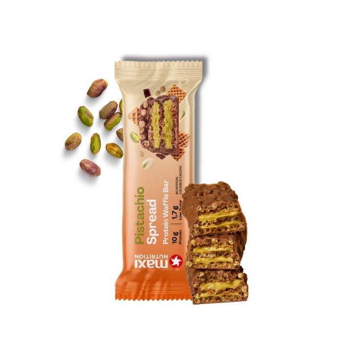 MAXI NUTRITION PROTEIN WAFFLE BAR PISTACHIO SPREAD