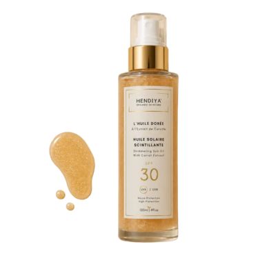 HENDIYA L HUILE DOREE HUILE SOLAIRE SCINTILLANTE SPF 30 120 ML