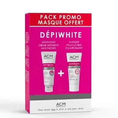 ACM OFFRE DEPIWHITE SERUM CONCENTRE INTENSIF ANTI TACHES 30ML + MASUQE ECLAIRCISSANT 40ML OFFERT