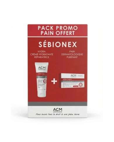 ACM OFFRE SEBIONEX HYDRA CREME REPARATRICE 40 ML + PAIN 100G OFFERT
