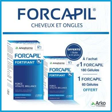 FORCAPIL FORTIFIANT PACK GELULES1 ACHETE 1 OFFERT