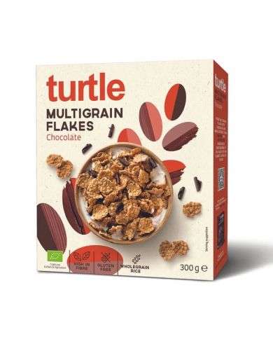 TURTLE MULTIGRAIN FLAKES CHOCOLATE 300 G