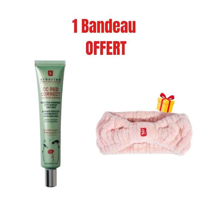 ERBORIAN CC RED CORRECT CENTELLA ASIATICA EFFET APAISANT SPF25 45 ML