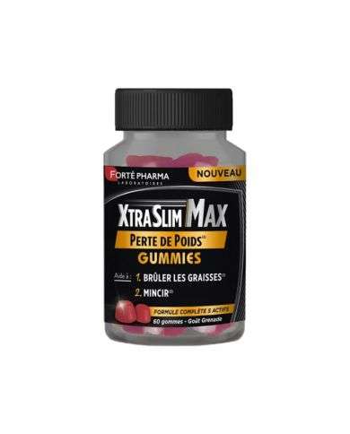 FORTE PHARMA XTRASLIM MAX PERTE DE POIDS GUMMIES GOUT GRENADE 60 GOMMES