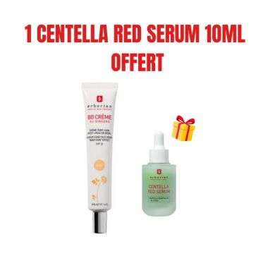 ERBORIAN OFFRE BB CREME AU GINSENG CREME TEINT NUDE SPF20 40 ML + SERUM 10ML OFFERT
