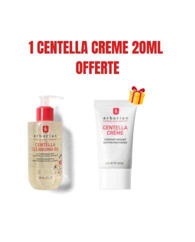 ERBORIAN OFFRE CENTELLA CLEANSING OIL 180 ML + CREME 20ML OFFERTE