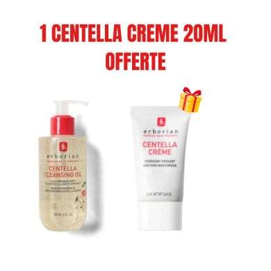 ERBORIAN OFFRE CENTELLA CLEANSING OIL 180 ML + CREME 20ML OFFERTE