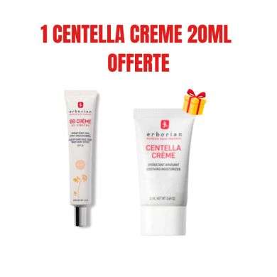 ERBORIAN OFFRE BB CREME AU GINSENG CREME TEINT CLAIR SPF20 40 ML + CREME 20ML OFFERTE