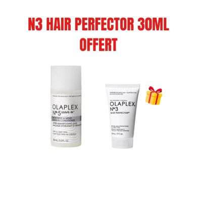 OLAPLEX OFFRE N5 LEAVE IN APRES SHAMPOOING HYDRATANT ET REPARATEUR 100 ML + OLAPLEX N3 OFFERT