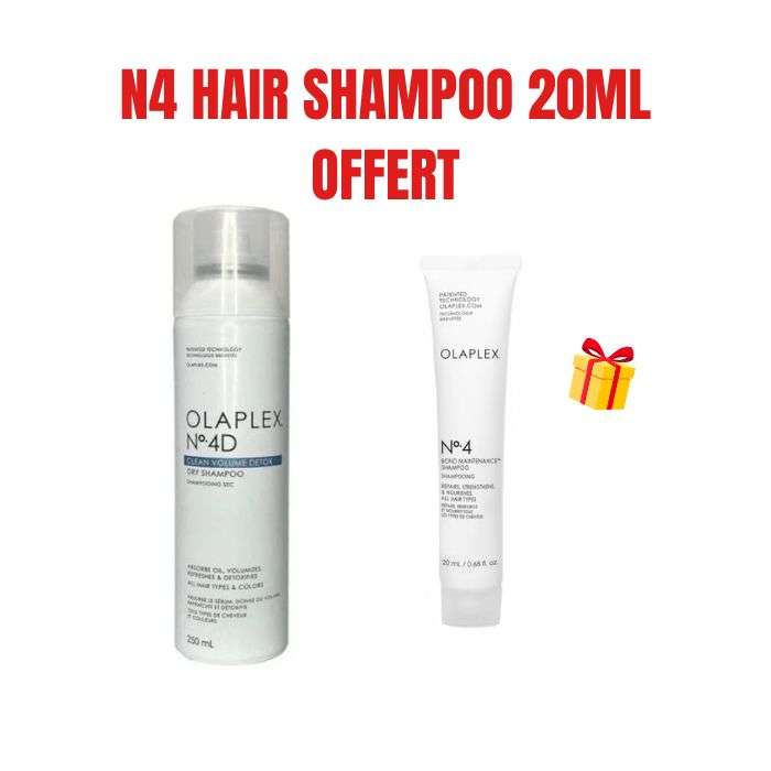 OLAPLEX OFFRE N 4D SHAMPOOING SEC VOLUME DETOX 250 ML + OLAPLEX N4 OFFERT