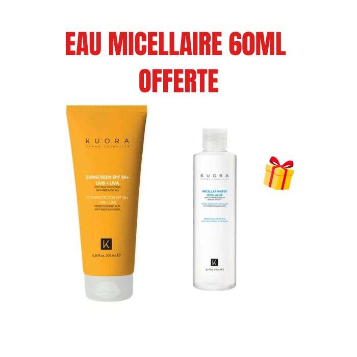 KUORA ECRAN SOLAIRE SPF 50+ UVB+UVA 200ML
