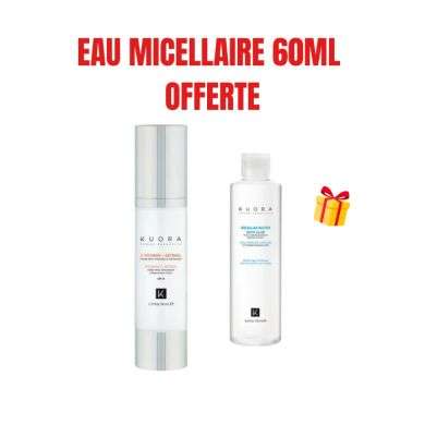 KUORA OFFRE SERUM VITAMINE C + RETINOL 50 ML + EAU MICELLAIRE OFFERTE